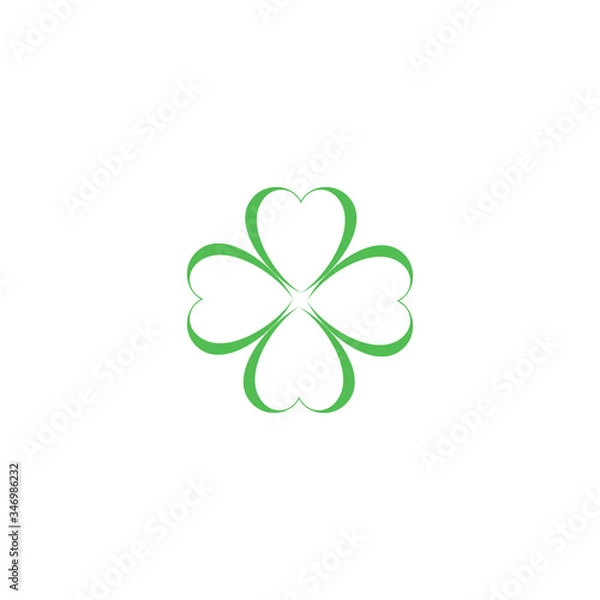 Fototapeta Shamrock  Logo Template vector symbol