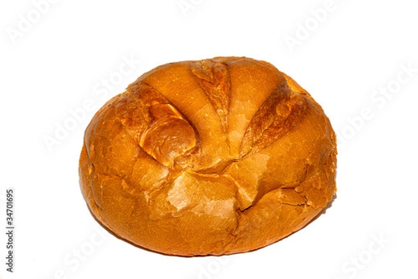 Fototapeta isolated bread on white background