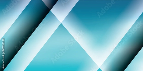 Obraz Abstract blue vector background with stripes