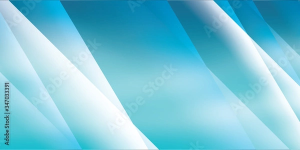 Fototapeta Abstract blue vector background with stripes