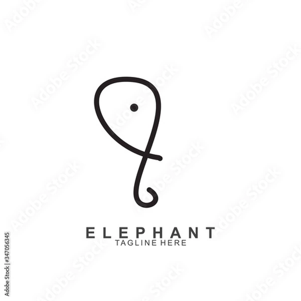 Obraz Elephant Logo Design with modern concept