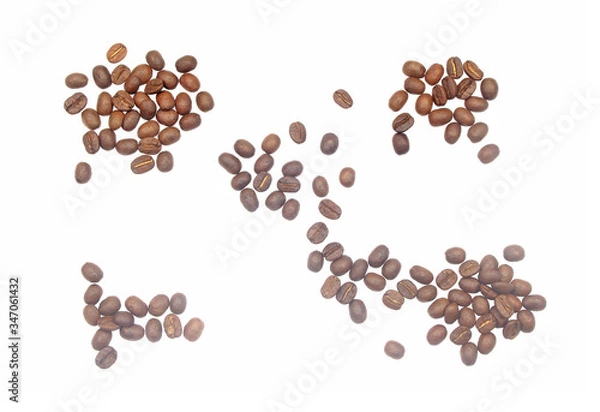 Obraz coffee beans. isolated on a white background
