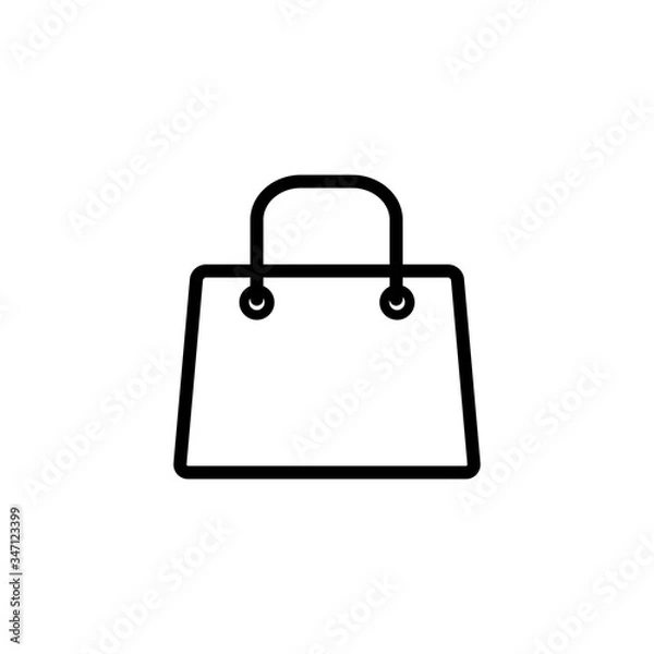 Fototapeta shopping bag - paper bag icon vector design template