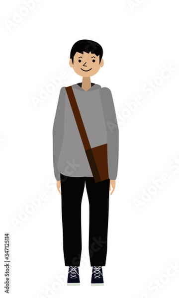 Fototapeta 男性　正面　立ち姿