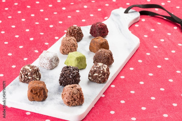 Obraz Variety chocolate truffles 
