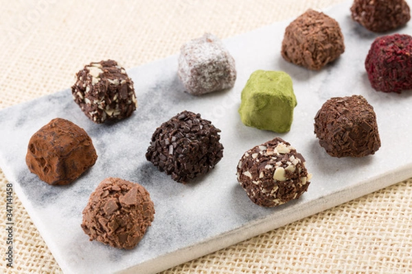 Obraz Variety chocolate truffles 