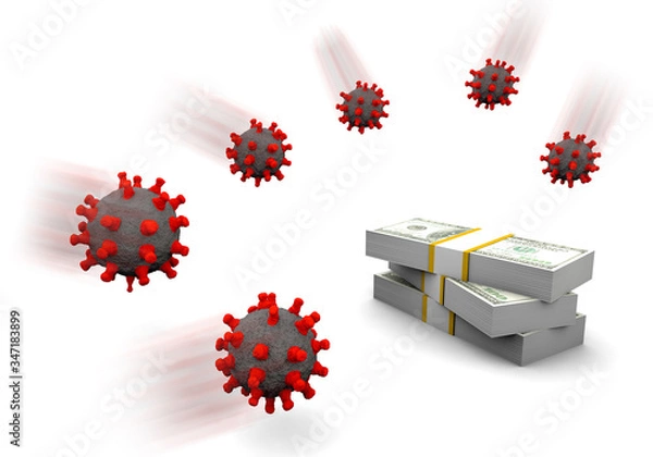 Obraz Dollar And Virus