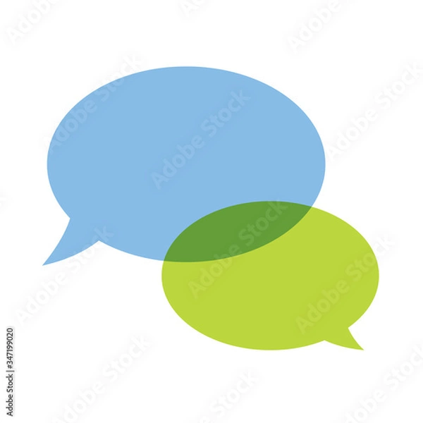 Fototapeta Vector of speech bubbles. Blank empty speech bubbles