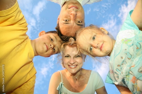 Fototapeta family faces