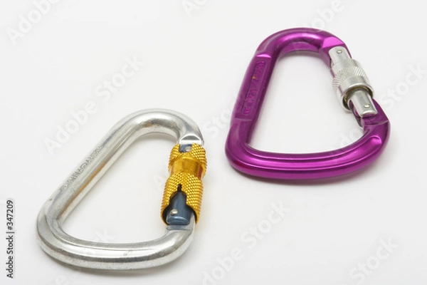 Fototapeta carabiners