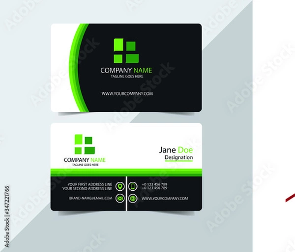 Fototapeta Corporate Creative Business Card Template