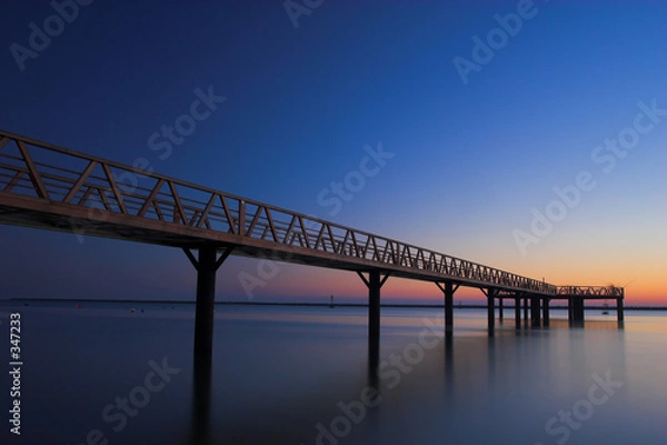 Fototapeta dock at sunset