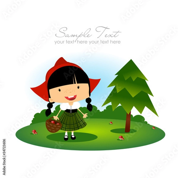 Fototapeta Rotkäppchen Märchen