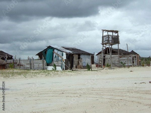 Obraz rustic beach shack