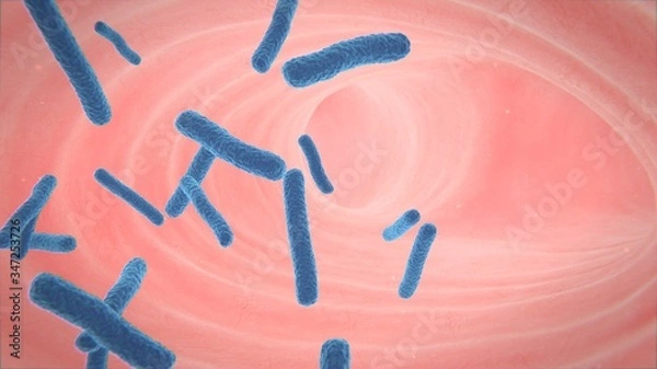 Fototapeta 3d illustration of human lung structure.pneumonia.tuberculosis