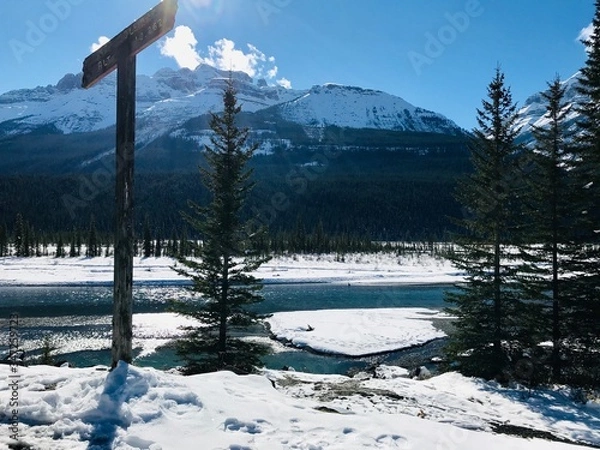 Fototapeta snow covered mountains