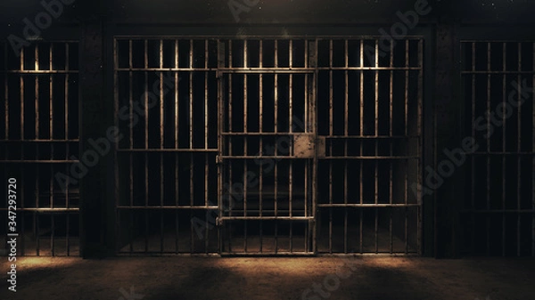 Fototapeta Renderowanie 3D ciemnej komórki w nocy