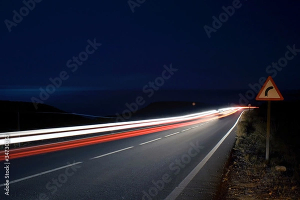 Obraz Tráfico nocturno