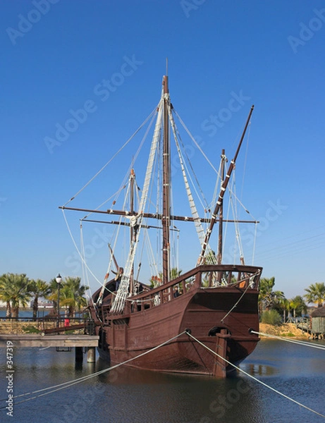 Fototapeta christopher columbus ships