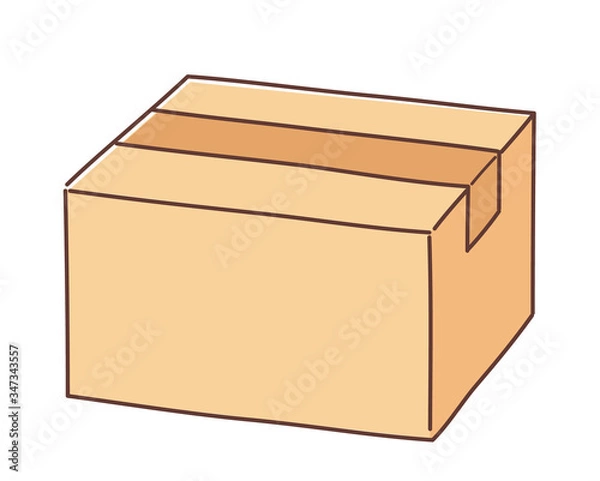 Fototapeta 梱包したダンボール　荷物