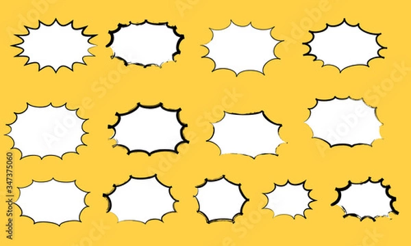 Obraz 筆で描かれた手描きのパンクフレーム