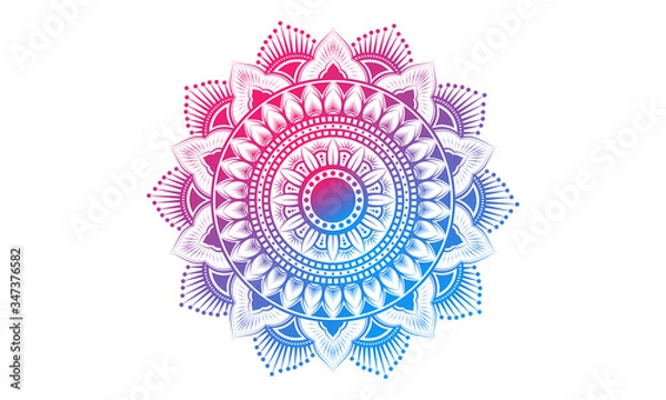 Obraz Colorful arabic mandala pattern 