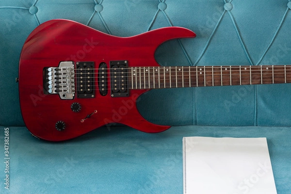 Obraz Clouse up electric guitar