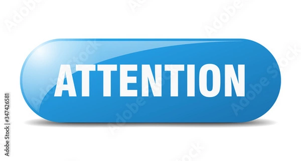 Fototapeta attention button. attention sign. key. push button.