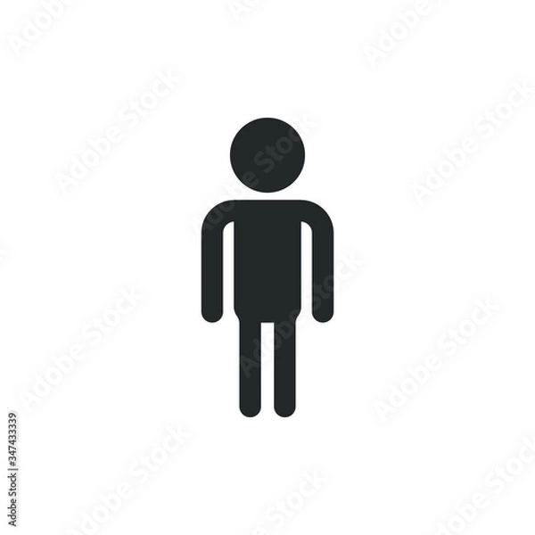 Fototapeta Single icon of a people vector illustration