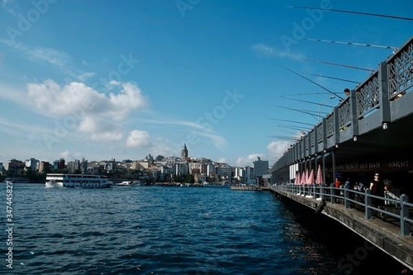 Fototapeta bridge over the river