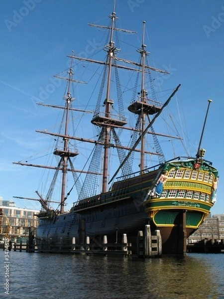 Obraz clipper ship, amsterdam