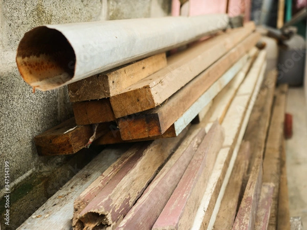 Obraz The wood translated into a stack