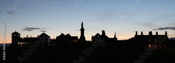 Fototapeta Sunset over suburbia 