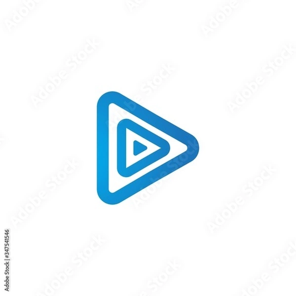 Fototapeta play logo vector