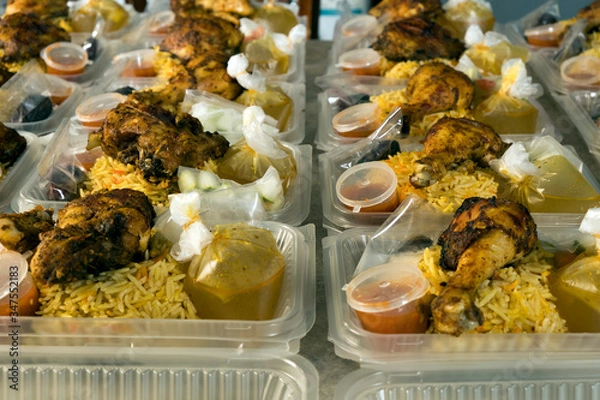 Obraz "Nasi Arab Kabsya" packed for frontliners supplied.