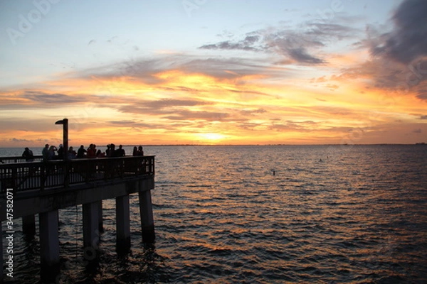 Obraz Sunset at the beach