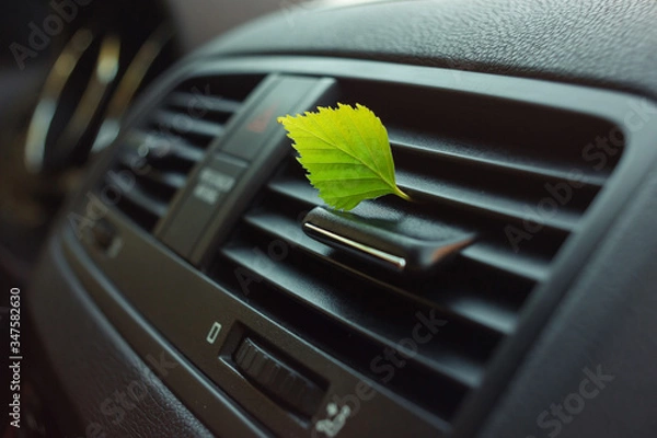 Fototapeta Climatic and ventilation system in the passenger compartment. Clean and fresh air in any weather