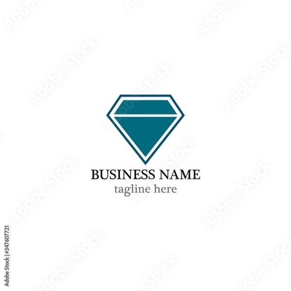 Fototapeta Diamond logo template vector icon design