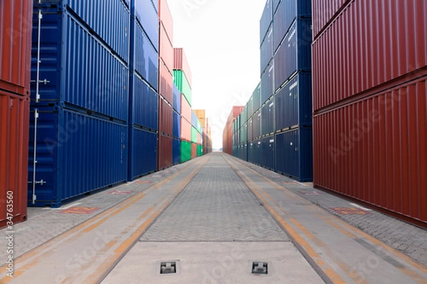 Fototapeta container blocks