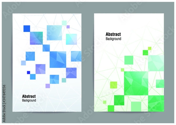 Obraz 背景デザイン/青/緑