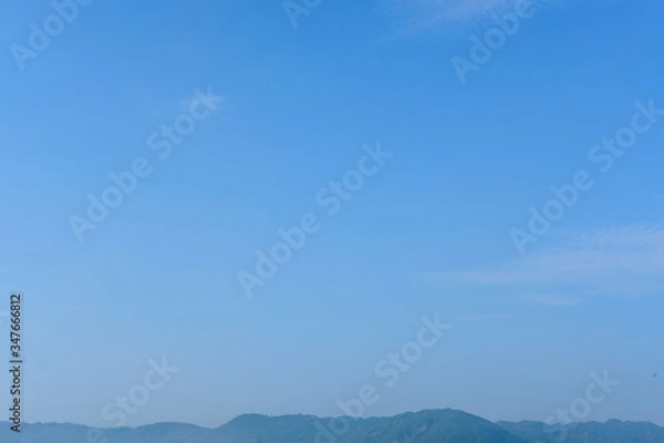 Obraz blue sky background and mountain