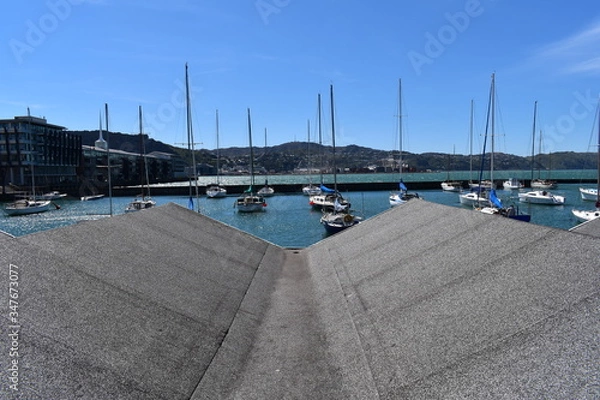 Fototapeta 港と船