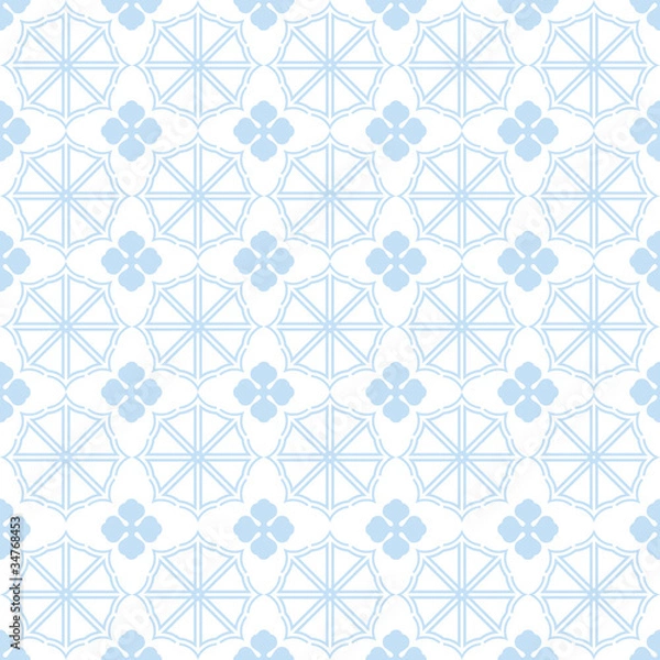 Fototapeta Seamless floral pattern