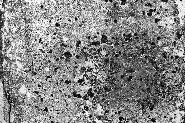 Fototapeta Texture of a concrete wall with cracks and scratches which can be used as a background
