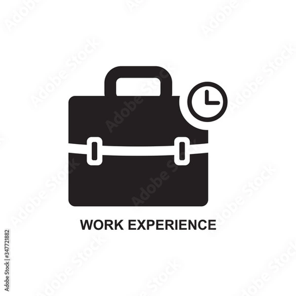 Fototapeta WORK EXPERIENCE ICON , JOB DEVELOPMENT ICON