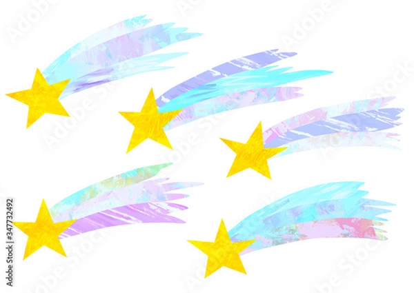 Obraz ベクター　流れ星のイラスト素材