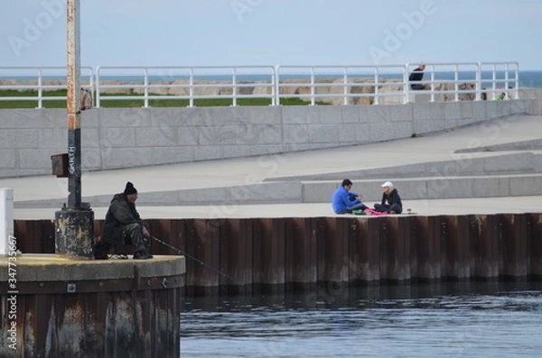 Obraz people on the pier