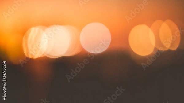 Obraz Desenfoque al atardecer