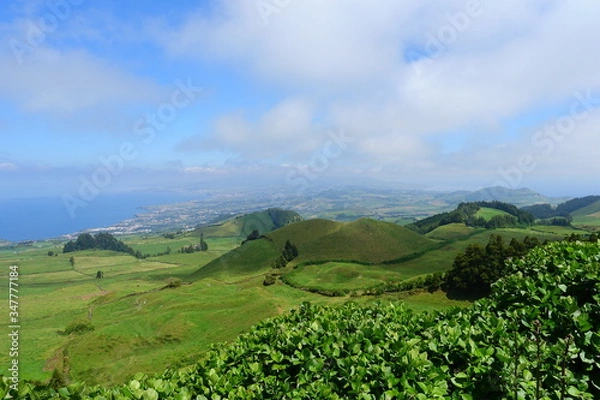 Fototapeta View on the azores eastwards