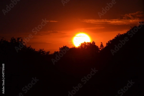 Obraz coucher de soleil